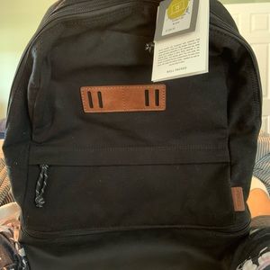 Fossil Summit Backpack in canvas and leather